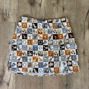 Urban Outfitters Cowboy Print Mini Skirt